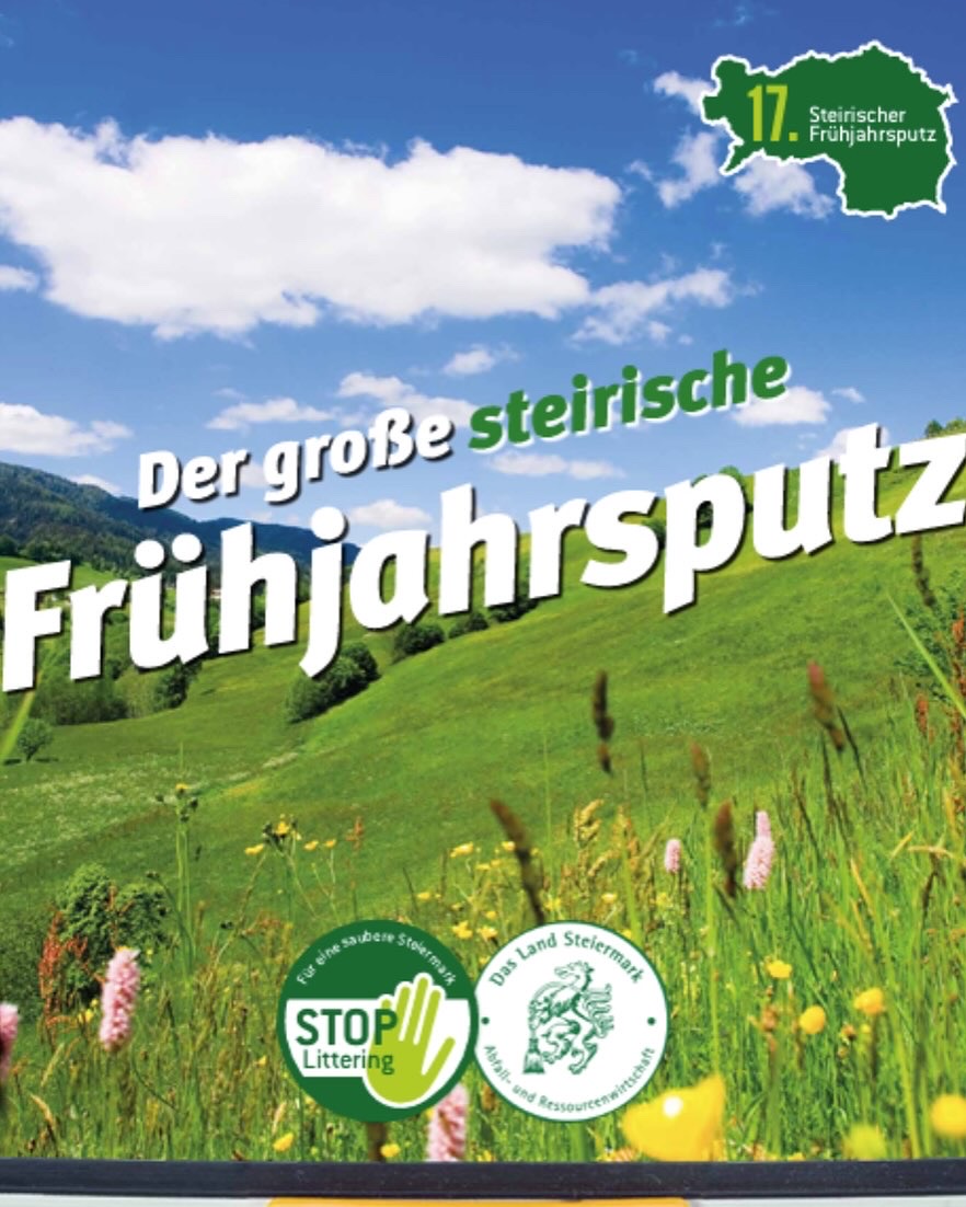 Plakat des "steirischen Frühjahrsputz"